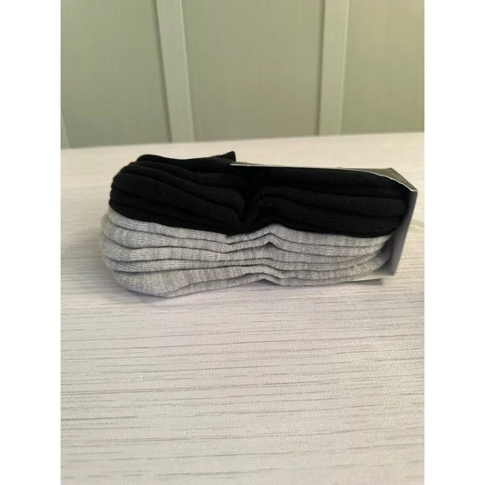 All in Motion Womens Low-Cut Socks 24 Pair Lot Grey Black Size 8-12 Extended